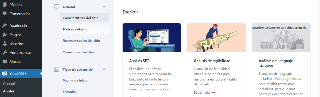 caracteristicas de Yoast SEO